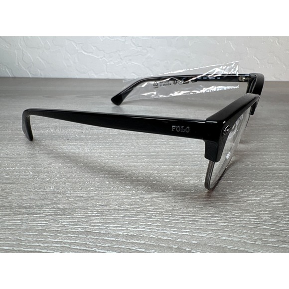 Polo Ralph Lauren Men Black Silver Clubmaster Eyeglasses PH 2277 5001 54-20-145 - Picture 3 of 9
